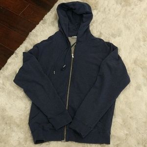 Sunspel blue L hoodie